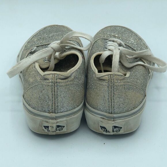Classic Low Top Silver Glitter Vans - Picture 6 of 10